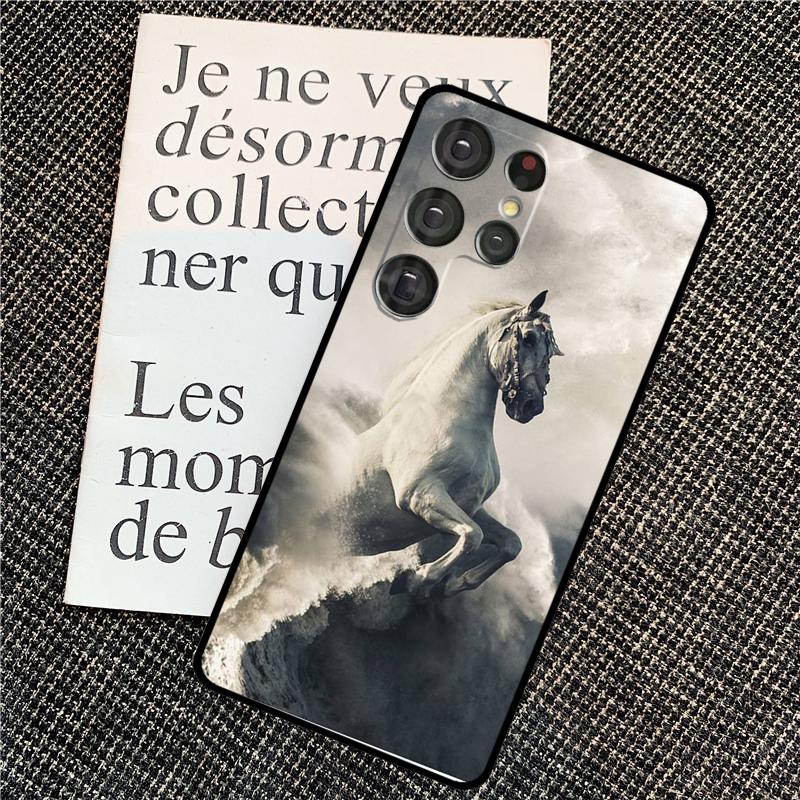 Running Horses Animal Case For Samsung Galaxy S25 Ultra S21 S22 S23 S24 Ultra S9 S10 S20 Plus S25 FE Back Cover