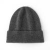 Simple big head circumference cashmere hat women's autumn and winter double-layer thickened warm ear protection Northeast wool knitted pile cold hat