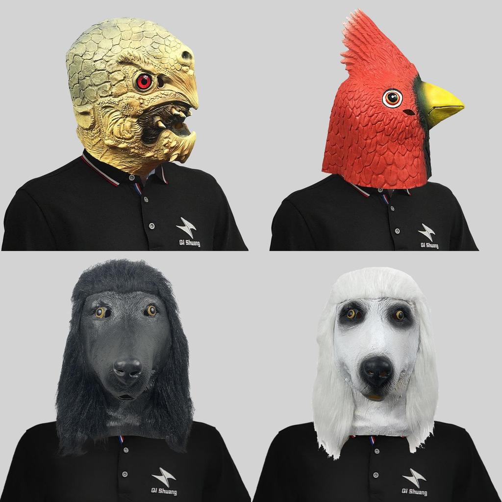 Creative Latex Animal Head Masks For Adults And Kids Perfect For Costume Events And Parties