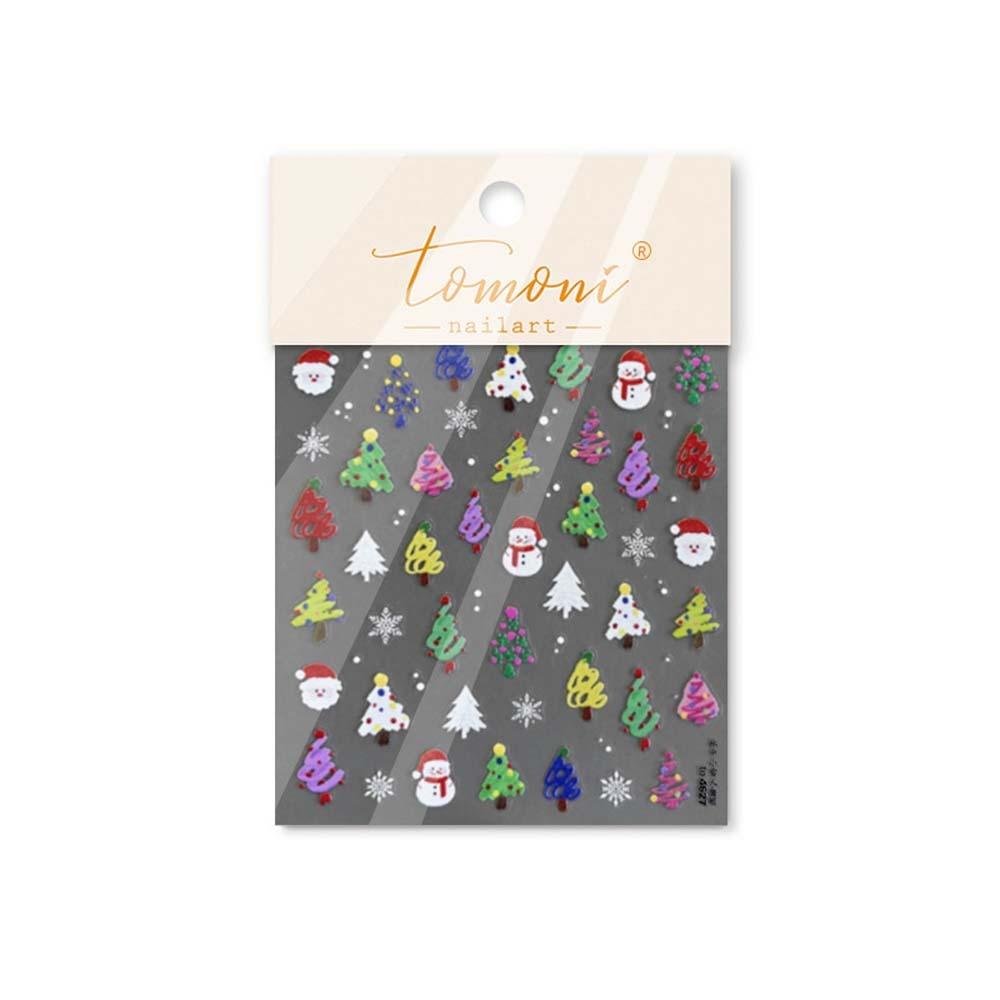 5D  Christmas Nail Sticker Nail Accessories Xmas Nail Decoration  Winter
