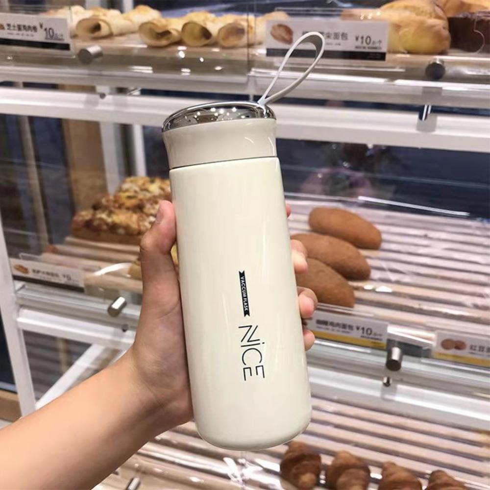 Water Drinking Bottle Leak-proof Eco-friendly Bpa Free Kids School Gifts Lightweight to Carry Rope Drinkware Tea Coffee Mug