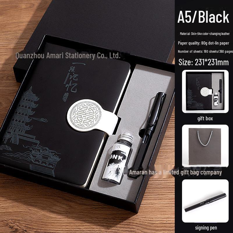 Luxusní kožený A5 obchodní zápisník: Silný, Elegantní Diář pro Profesionály a Studenty