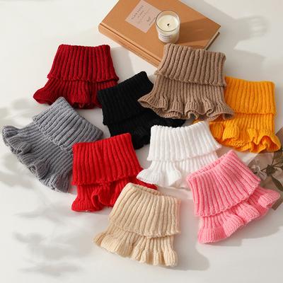 Neck Warmer Women Winter Knit Versatile Warm Fake Collar Korean Thick Windproof Pullover High Neck