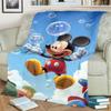 Soft Flannel Blanket with Minnie & Mickey Pattern Warm for Bedrooms, Sofas, Travel, Picnics and Chairs