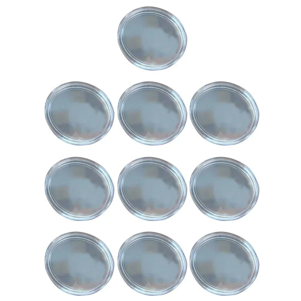 10 peças 38/50mm Porta-Moedas de Plástico Transparente Caixa Coletora de Moedas Estojo Para Moedas Caixas de Proteção de Armazenamento Recipiente