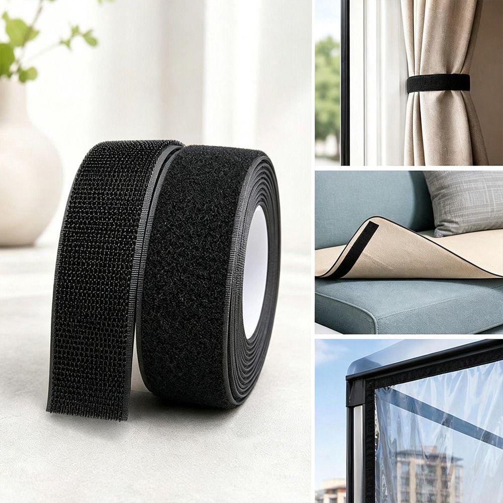 Nylon Self-Adhesive Tape Strong Adhesive Molded Hook Surface Self Adhesive Hook Tape Multi-Purpose Non-Snag Hook Fastener Strip