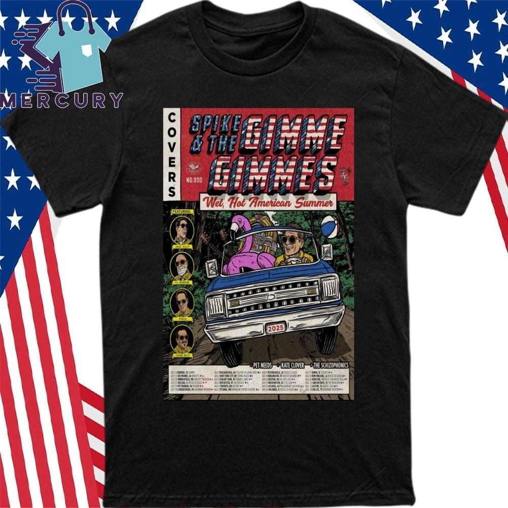 Spike And The Gimme Gimmes Tour July + August 2025 Poster Shirt 3XL