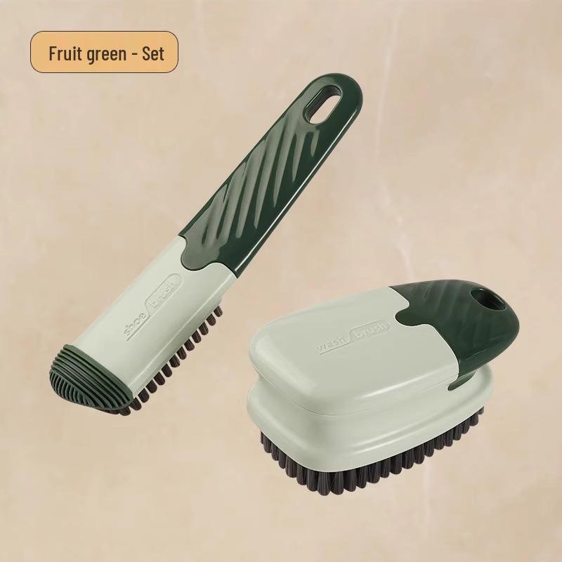 Soft Bristle Shoe Brush Set: Gentle Cleaning for Household Laundry & Shoes with Long Handle