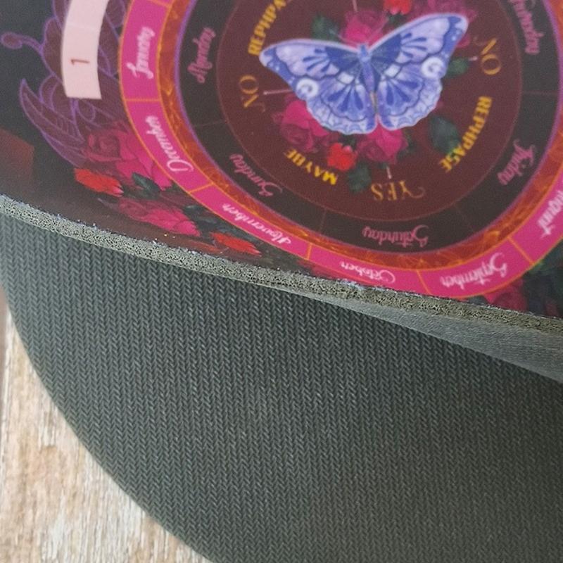 Pendulum Board Divination Mat with Crystal Pendulum Necklace Witchcraft Supply for Divination Enthusiasts