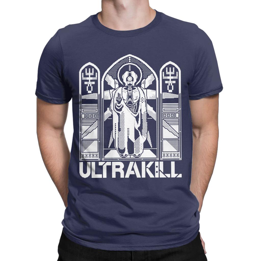 Mens Womens ULTRAKILL  White Edition  Shirt Cotton Fashion T-Shirt  Clothing Outfits