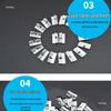 PVC Plastic Clip Fixing Parts for Decorative Wood-Plastic Fiber Ceiling