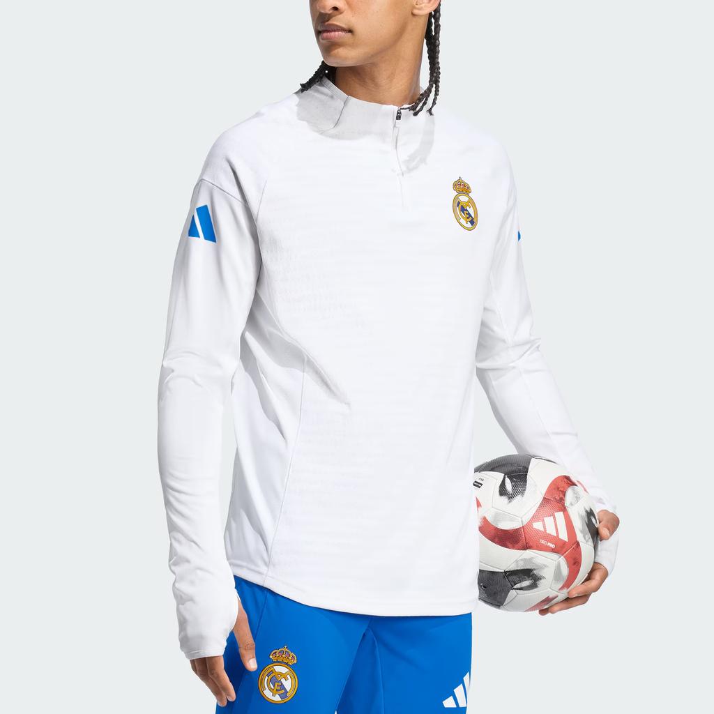 Adidas Real Madrid SS25 Tiro 25 Pro Top Player Edition Quick-Dry Training Slim Fit Long Sleeve Football Shirt Men Tops JP4020