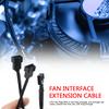 PWM Female Extension Cable 4 Pin 4 Pin to 3/4 Pin CPU PC Case Fan Splitter Cable for Household Computer Safety Parts