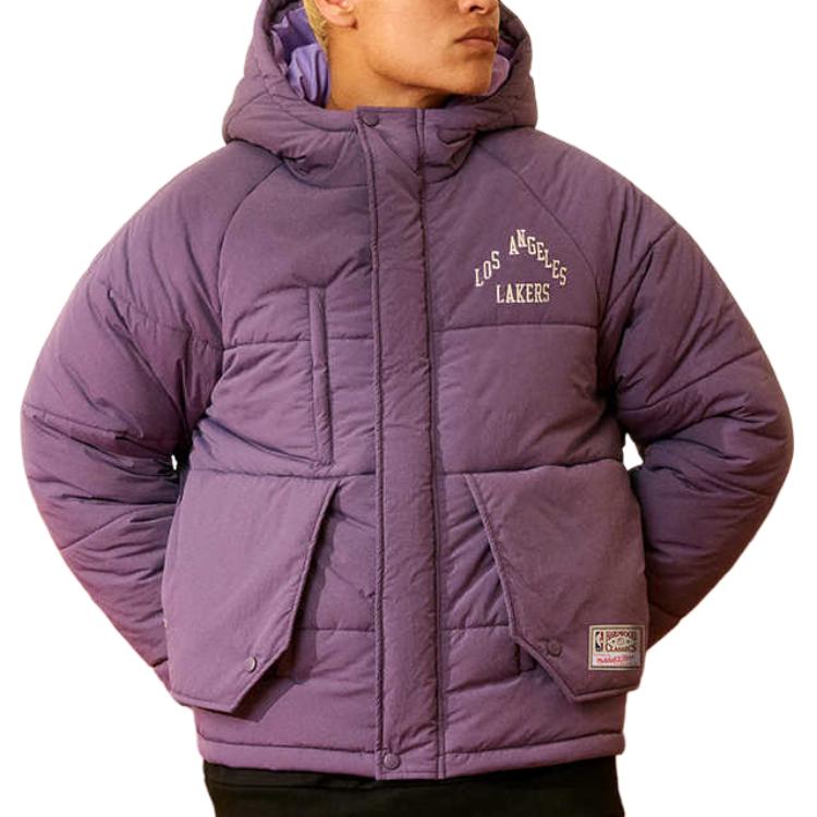 Mitchell Ness Puffer Jacket Unisex Purple NBAPJ0005LAL500
