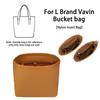 EverToner Multi-Use Nylon Liner Makeup Bag for L Brand Vavin Bucket Bag Organizer Ideal for Cosmetics Toiletries Small Items