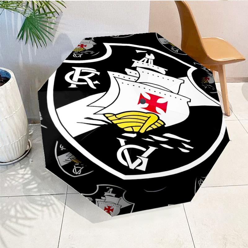 Vasco Football Club Printed Automatic Umbrella, 8-Frame for Travel, camping, Casual Umbrella, Essential Gift for for family and friends