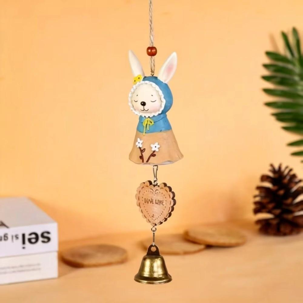Cartoon Animal Wind Bell Resin Hanging Pendant New Wind Music Pendant Window Decor