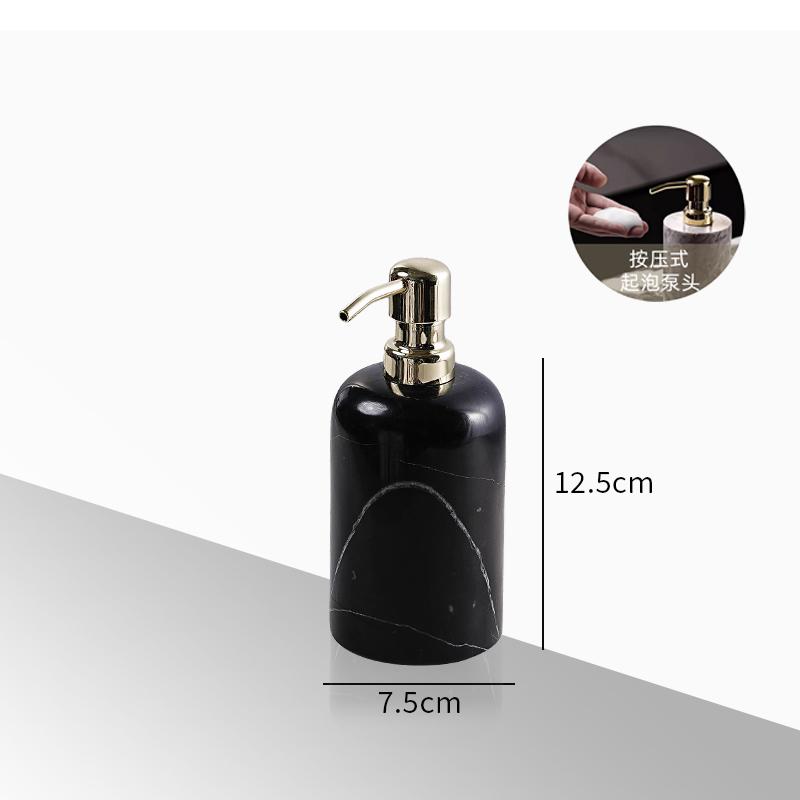 Creative Square Marble Lotion Bottle Hotel Bathroom Shampoo Refill Bottle Household Shower Gel Soap Dispenser Bathroom Accessory