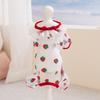 Puppy Insect Proof Jumpsuit Summer Breathable Mesh Dog Clothes Teddy Strawberry Pattern Four Legged Clothing Cuter Bichon Cover