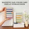 Magnetic Nail Color Card Book Manicure Color Test Storage Book Acrylic Works Display Color Card Showing Shelf