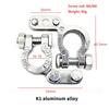 Car Battery Terminal 12V 24V Clamp Pile Head Connector Pole Post Heavy-Duty Clamp Clip Terminal Pile Head For Auto Boat Truck