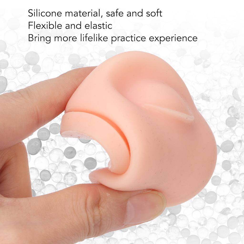 Soft Silicone Single Eye Model Flexible Elastic Simulation Reusable Jewelry Display Body Piercing Model with Acrylic Holder