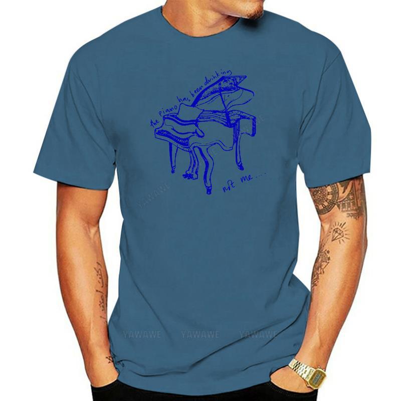 Cotton Inspired By Tom Waits T Shirt The Piano Has Been Drinking Classic Rock Tshirt Man Summer Short Sleeve Brand Tshirts