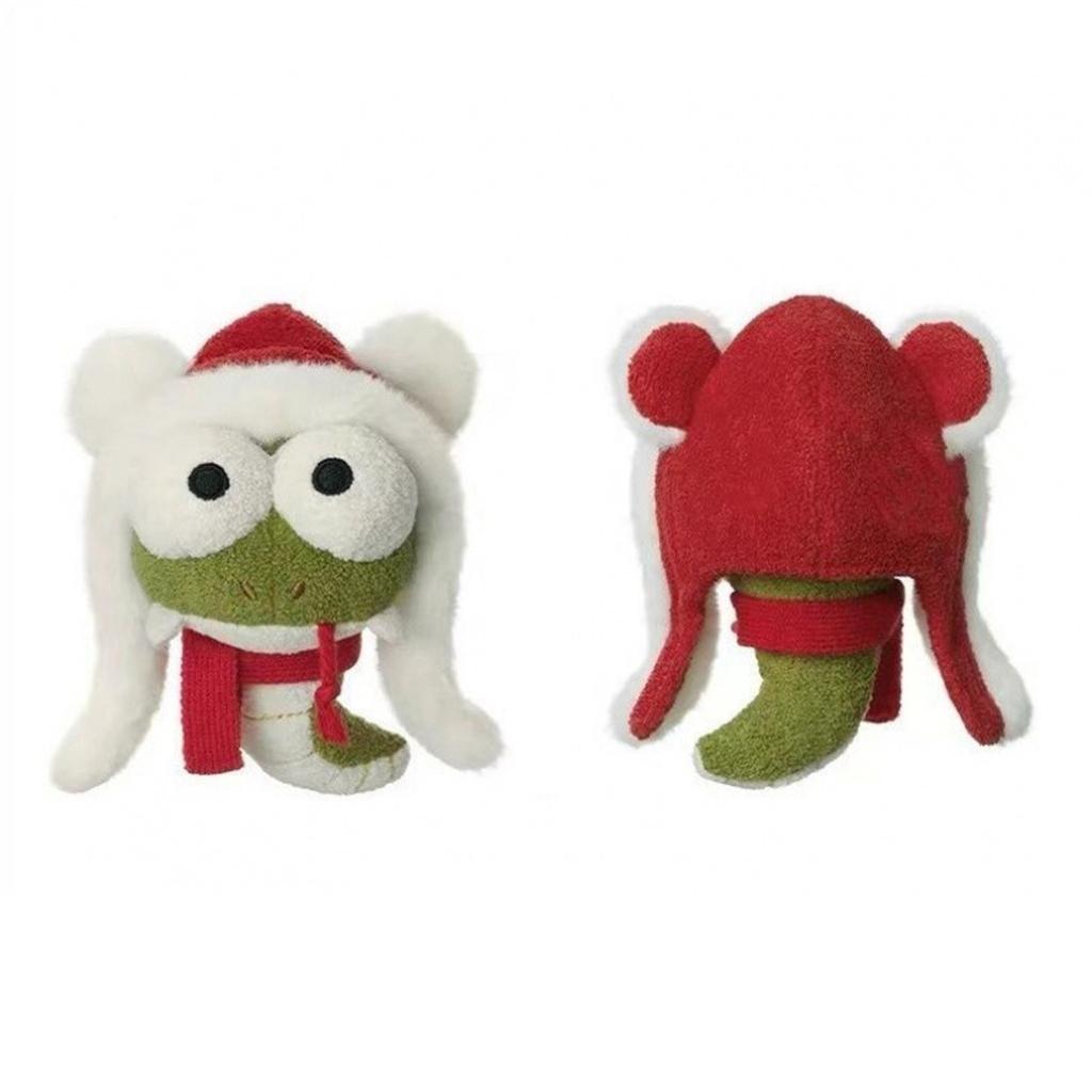 Snake Year Mascot Chinese Land Head Snake Doll Head Snake Tail Plush Toy Pendant Keychain3D