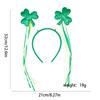Cross-Border for St Patrick's Day Shamrock Irish Guardian Carnival Party Unisex Handmade Decorative Headband