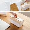 Wood Tissue Box Cover for Disposable Paper Facial Tissues, Wooden Rectangular Tissue Box Holder for Storage On Bathroom Bedroom