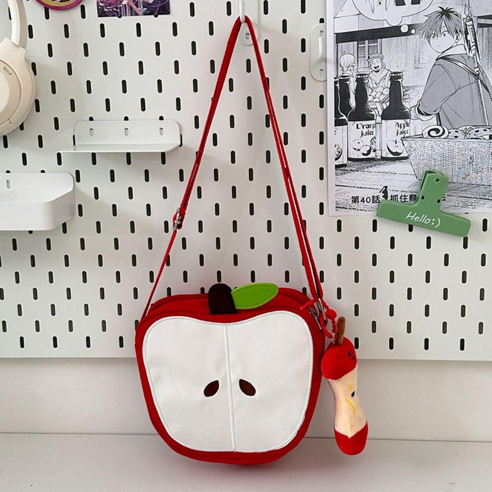Harajuku Fruits Shape Crossbody Bag Message Bag Mobile Phone Pack Funny Shoulder Bag Male