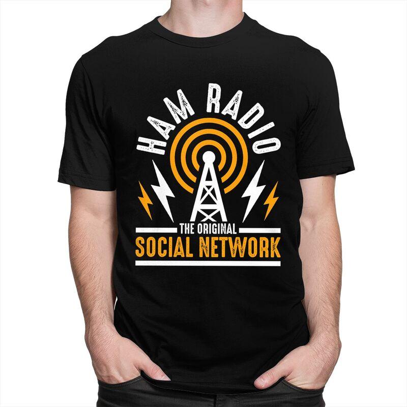 Custom Licensed Ham Retro Radio Operator Tshirts for Men Short Sleeve Casual T Shirt Cool Tshirt Pure Cotton Tee Gift