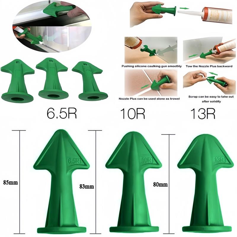 5Pcs Caulking Nozzle Applicator Finishing Tool Spatula Glue Shovel Tile Brick Joints Floor Silicone Remover 5 In 1 Hand Tool Set
