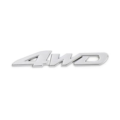Metal 4wd Emblem Car Sticker Silver with Strong Adhesive Double Sided Tape Size Approx.