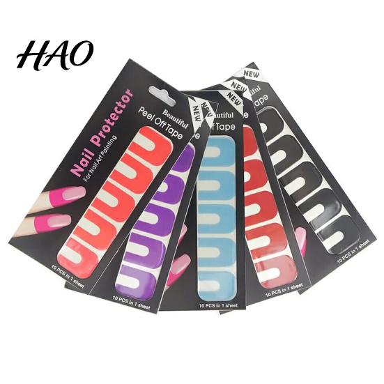 U-shape Nail Peel Off Tape Spill Proof Manicure Disposable Accessories Polish Protector for Women U-Shape