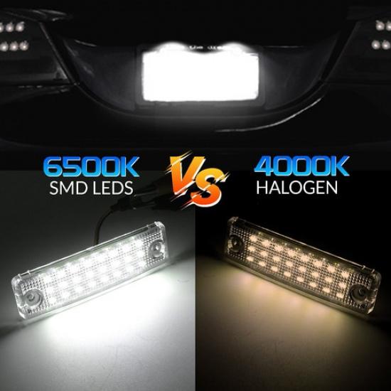 2Pc For Toyota 4Runner 96-24 Sequoia 08-22 LED License Plate Light Xenon White