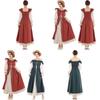 Exquisite Long Sleeve Irish Renaissance Dress For Women In Vibrant Color Options Perfect For Any Occasion