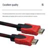 Red & Black HDMI Cable with Double Magnetic Ring - 1.5, 3, 10m Lengths - Version 1.4 High-Definition Video Cable