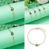 Fashionable Tulip Flower Copper Wrist Accessory With Rhinestones For Gift Giving