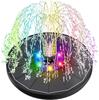3.5W LED Floating Glass Solar Fountain – 2200mAh Battery, 6 RGB Colors, 7 Nozzles (17×16.5×5 Cm)