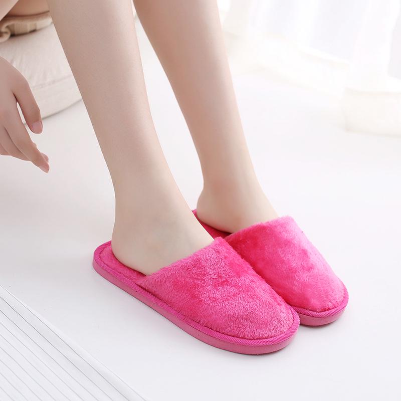 New Plush Indoor Autumn & Winter EVA Cotton Slippers for Warmth On Wooden Floors