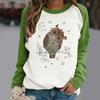 Women's Casual  Solid Color Long Sleeve Top Pullover Sweatshir