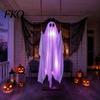 Scary Party Atmosphere Lighting Hanging Ghost Swing Halloween Decoration with Remote Control & LED String Lights, Waterproof Creepy Window Props Decor