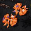 Popular Children'S Hair Accessories Set Accessories Halloween Ribbed Bow Hairpin Children'S Accessories 638