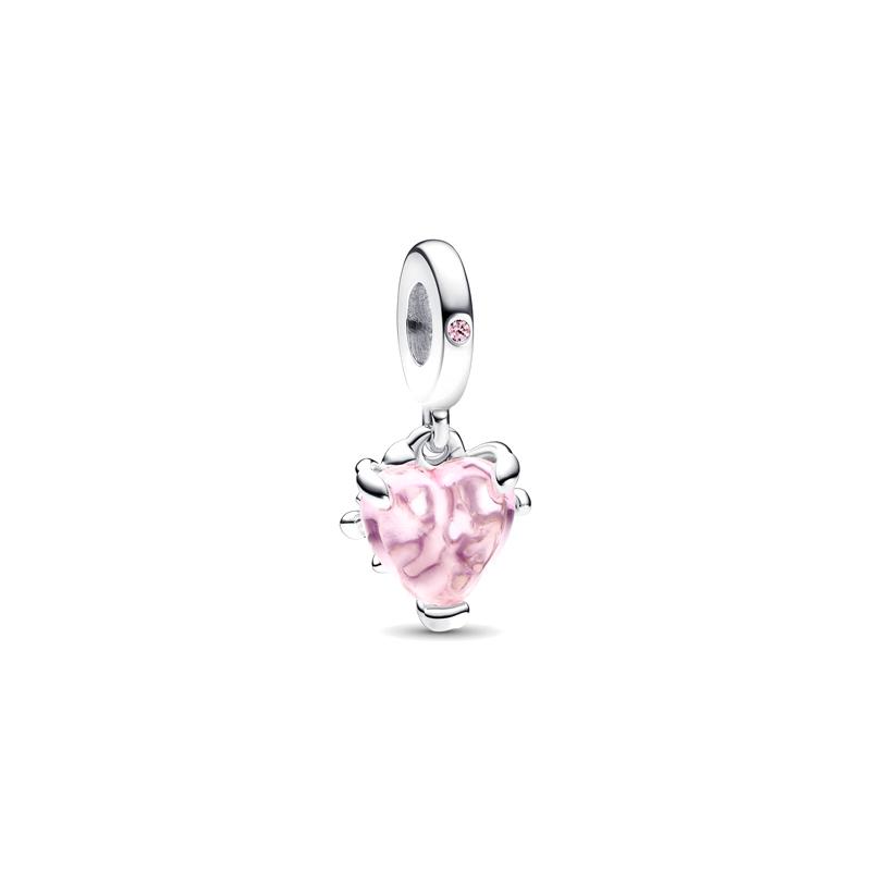 Pandora Heart Shaped Family Tree Pendant Women s Pink 792654C01