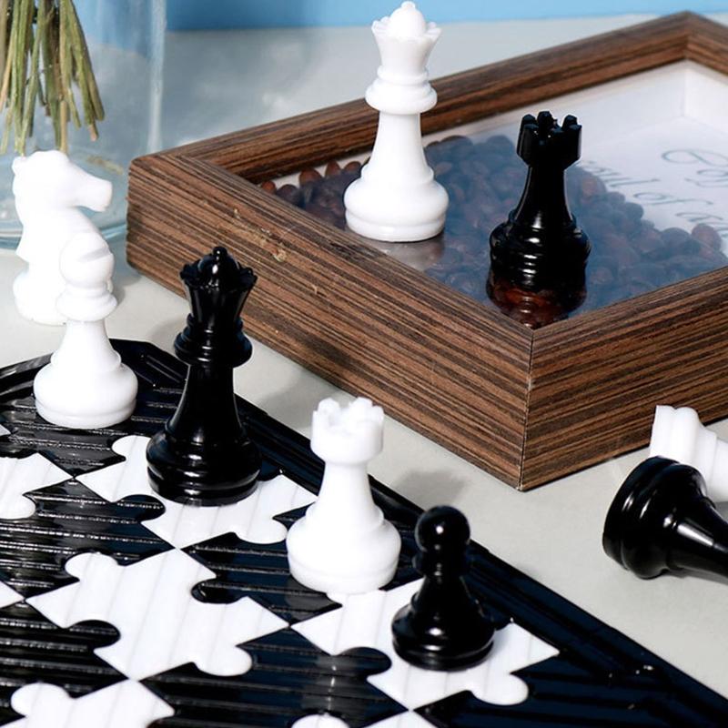 Schachbrett Silikonharz Formen Set mit Schachfiguren Dame Formen für Familienparty Spiel DIY Basteln Brettspiel Herstellung
