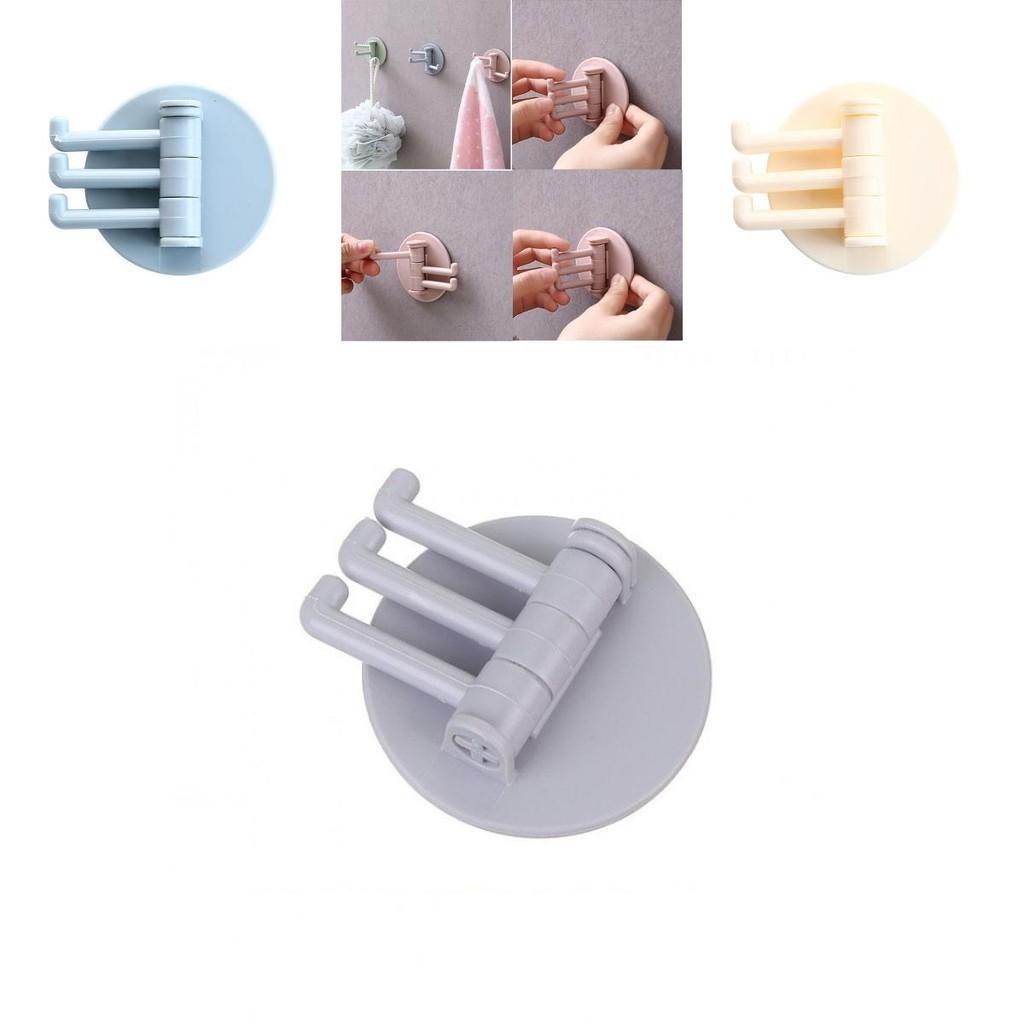Versatile Rotatable Seamless Adhesive Hook Ideal For Kitchen Towel Wall Hanger Organization
