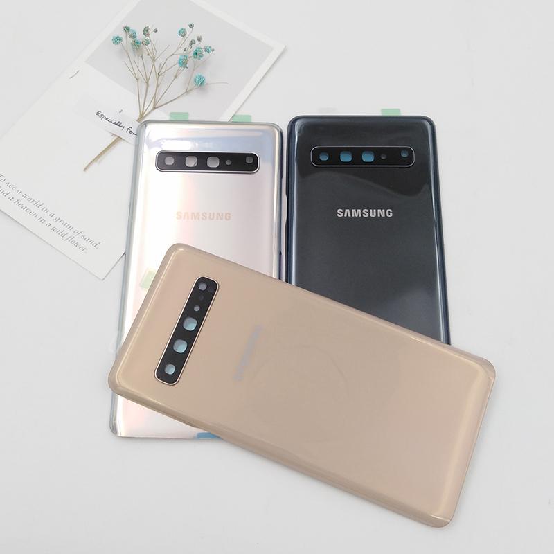 Originale Rückseite für Samsung Galaxy S10 5G SM-G973F Akkuabdeckung Gehäusepanel Reparaturteile & Kameralinsenrahmen