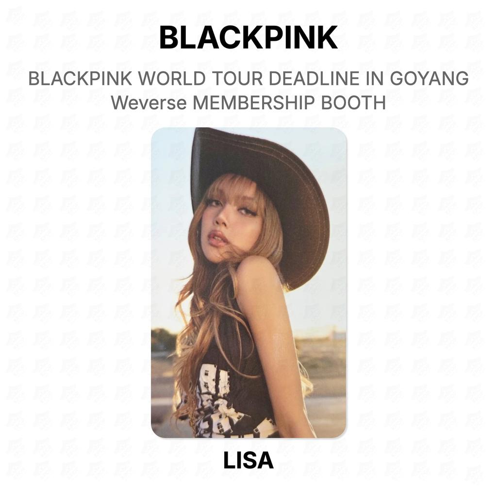 BLACKPINK WERELDTour DEADLINE IN GOYANG Weverse LIDMAATSCHAP STAND Officiële Fotokaart