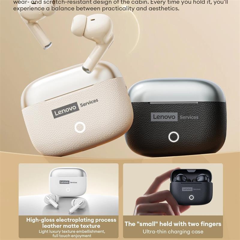 NUOVI Auricolari Bluetooth 6.0 Wireless Lenovo LE221 Auricolari TWS con Riduzione del Rumore ENC Lunga Durata della Batteria 24 Ore Cuffie per Microfono